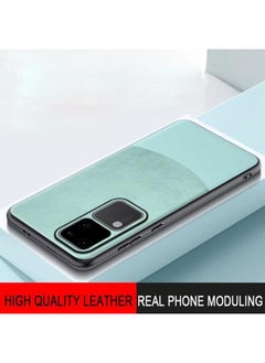 erorex Case Compatible With For Vivo V30 Pro Чехол Для Case Cover Coque Funda Shockproof Luxury Leather，Two Pigmented Leather All Encompassing Anti Drop Silicone Protective Case White  - Image 5