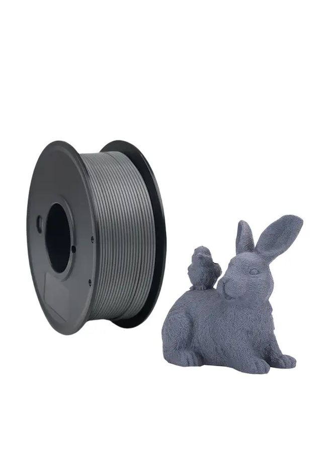 1 Spool PLA 3D Printer Filament 1.75mm Diameter 0.25kg High Precision 0.02mm PLA Grey Compatible with Most FDM Printers for DIY Projects and 3D Printing - Image 1