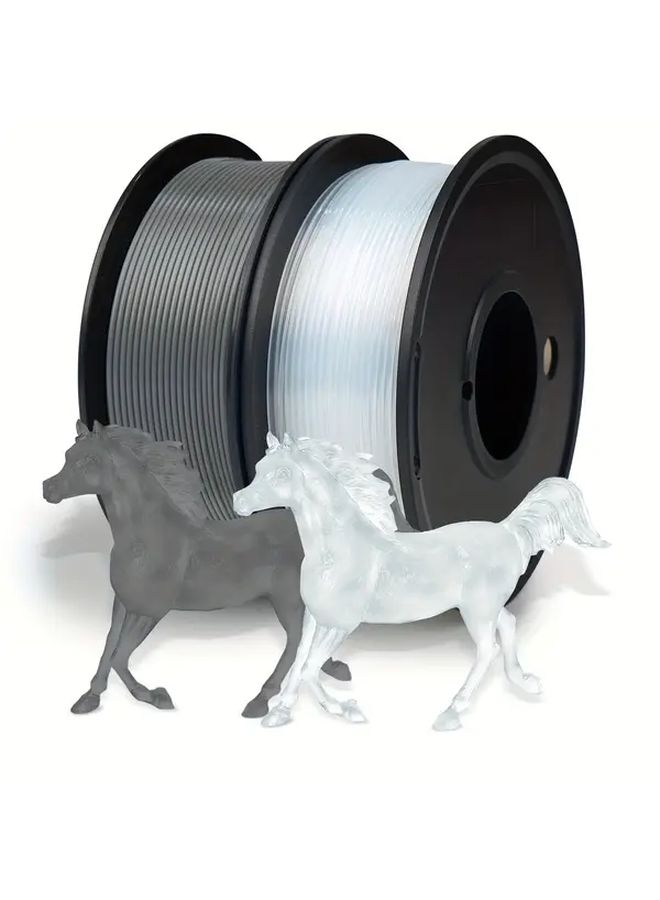 1 Spool PLA 3D Printer Filament 1.75mm Diameter 0.25kg High Precision 0.02mm PLA Grey Compatible with Most FDM Printers for DIY Projects and 3D Printing - Image 5
