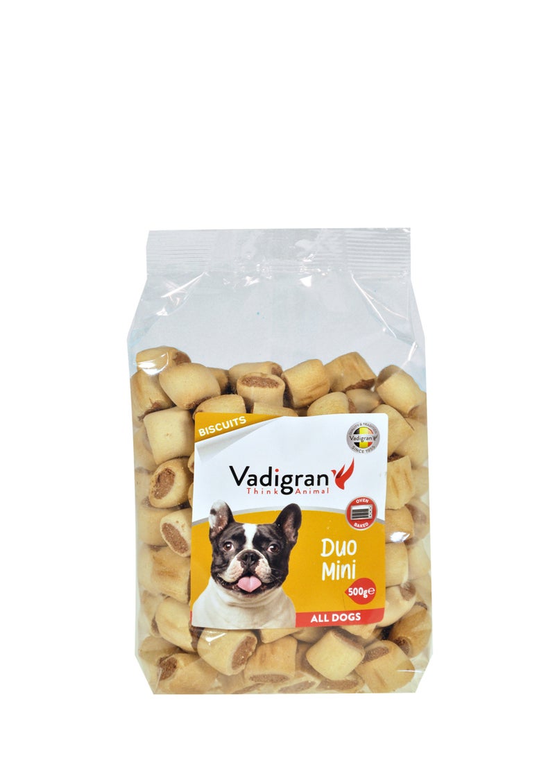 Vadigran Vadigran Snack dog Biscuits Duo Mini 500g  - Image 1