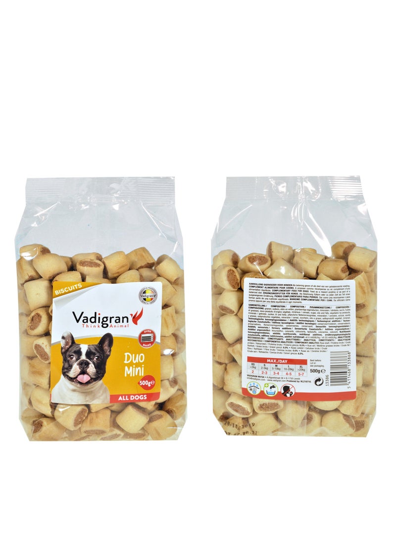 Vadigran Vadigran Snack dog Biscuits Duo Mini 500g  - Image 3