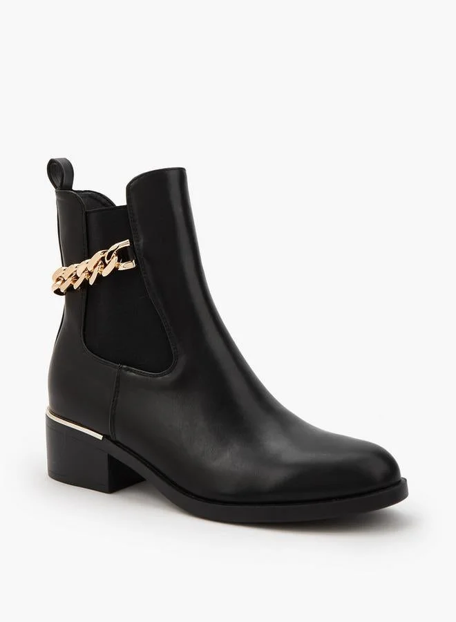 فلورا بيلا من شو إكسبرس بوت للكاحل بكعب عريض نسائي