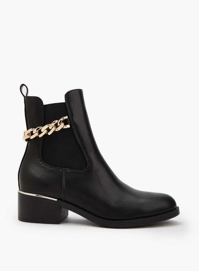 فلورا بيلا من شو إكسبرس بوت للكاحل بكعب عريض نسائي