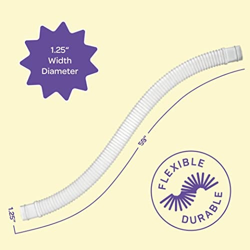 SEWANTA Replacement Hose For Above Ground Pools [Set of 2] 1.25" Diameter, 59" Long Accessory Pool Pump Replacement Hose - Filter Pump Hose Compatible with Intex Pump Models #607/#637 - Image 5