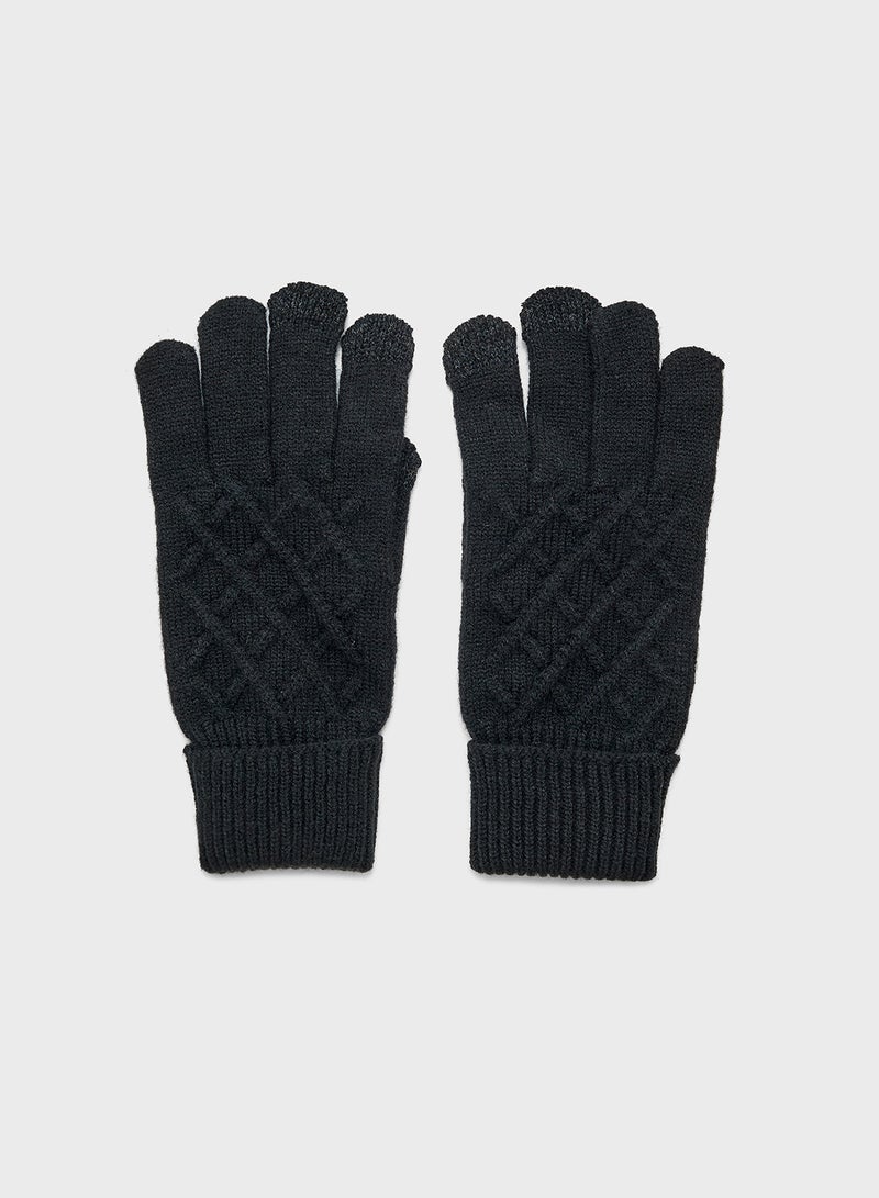Ginger Knitted Winter Glove  - Image 1