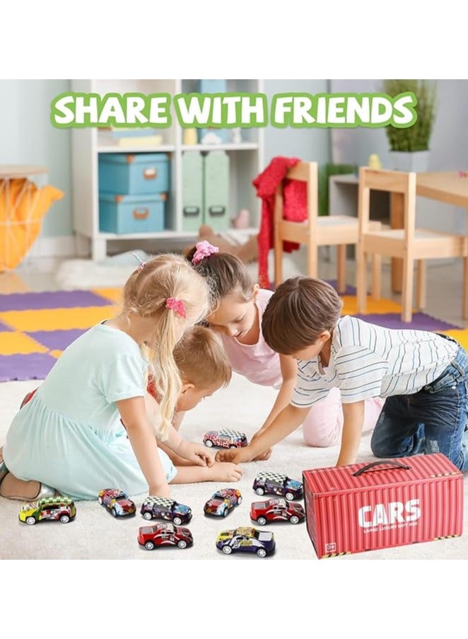 48 Pull Back Metal Toy Cars,Alloy Mini Race Push and Pull Back Cars Vehicles Toys for Kids, Party Favor Car Toys Suitable for 3+ Years Old Kids Boys Girls Gift, Birthday Gift Toys - Image 2