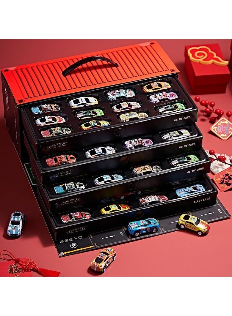 48 Pull Back Metal Toy Cars,Alloy Mini Race Push and Pull Back Cars Vehicles Toys for Kids, Party Favor Car Toys Suitable for 3+ Years Old Kids Boys Girls Gift, Birthday Gift Toys - Image 1