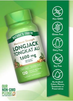 Nature's Truth Longjack Tongkat Ali 1600 mg 120 Capsules  - Image 3