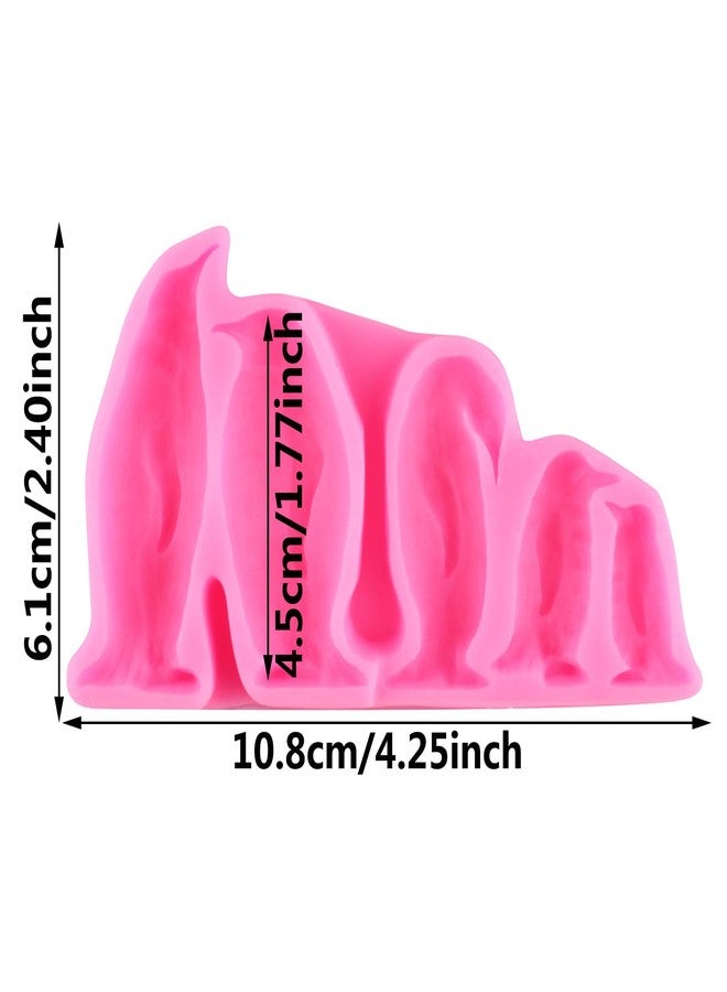 YIHUOMOLDS Penguin Silicone Molds Penguin Family Fondant Mold For Cake Decorating Cupcake Topper Chocolate Candy Gum Paste Polymer Clay - Image 2