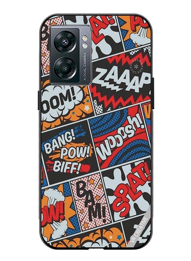 VR CREATIVE Protective Case Cover For Oppo A57 5G Pop Art Design Multicolour - Image 1
