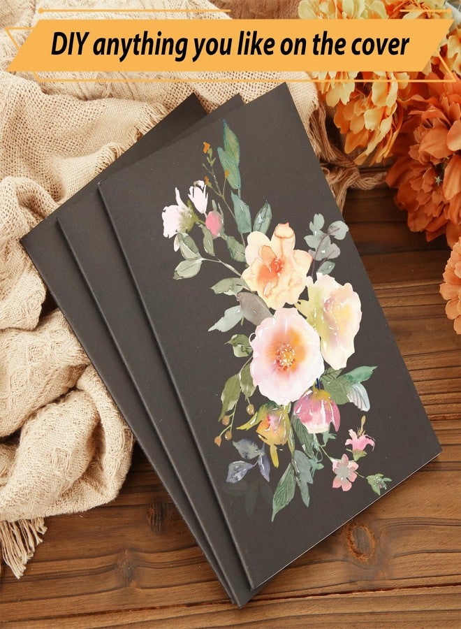 MIVIDE 50 Pack A5 Kraft Notebooks, Black Cover Journal Bulk Pack 8.3 x 5.5 inch Notebooks 60 Pages, Lined Travel Notebooks for Writing, Making Plans, School Office Supplies - Image 5