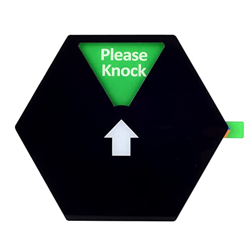 Kichwit Privacy Sign for Office Door, Do Not Disturb Sign, Please Knock, In a Meeting, Back Soon, Lunch and Gone for Today, 5 Inch, Black - Image 5