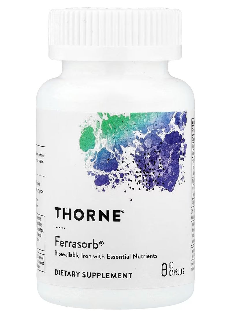 ثورن Ferrasorb، حديد مع عوامل مساعدة، 60 كبسولة - Image 1