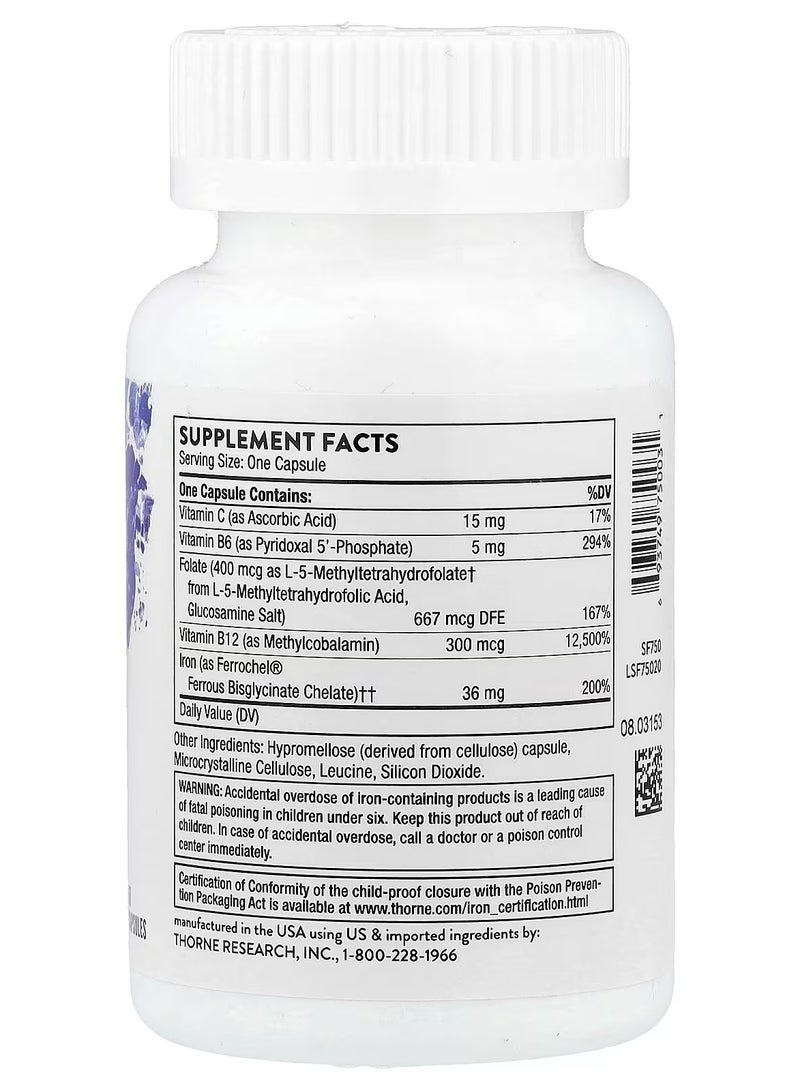 ثورن Ferrasorb، حديد مع عوامل مساعدة، 60 كبسولة - Image 2