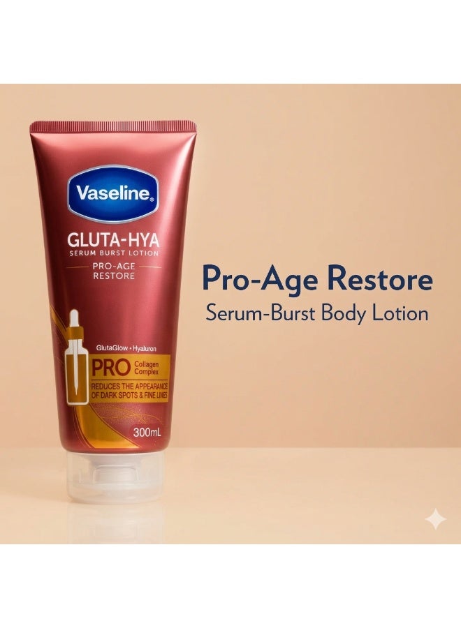 فازلين غلوتا & هايا فيرست لوشن برو تجديد العمر 300 مل - Image 2