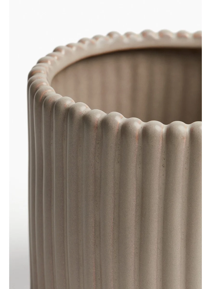 H&M Large Stoneware Plant Pot