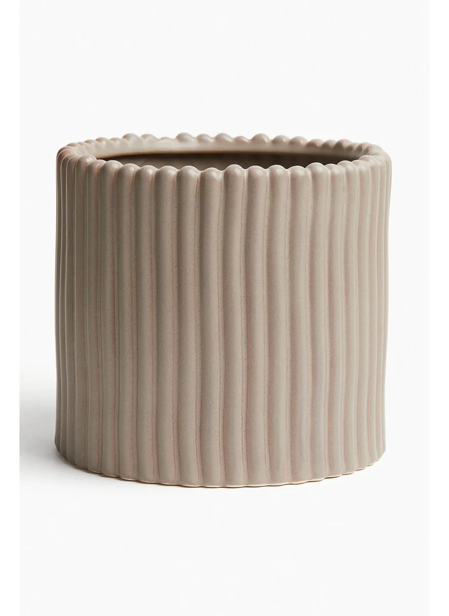 H&M Large Stoneware Plant Pot