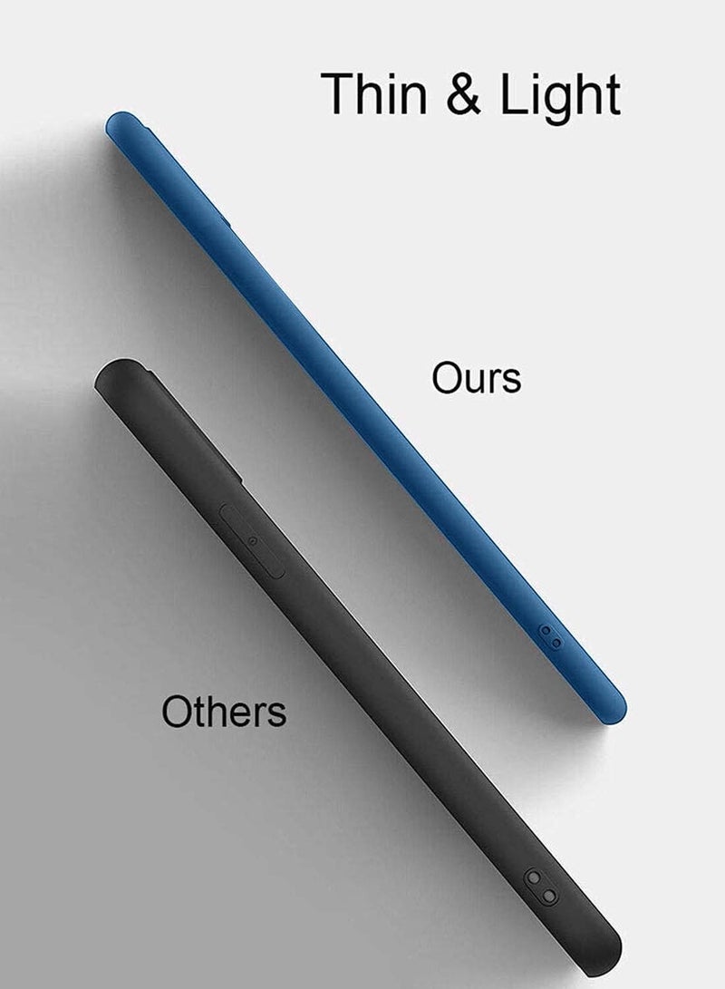 Wtech Realme 14 Pro+ / Plus 5G 2025 Premium Soft Liquid Silicone Case Cover (MCRPSN) - Navy Blue - Image 5