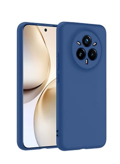 Wtech Realme 14 Pro+ / Plus 5G 2025 Premium Soft Liquid Silicone Case Cover (MCRPSN) - Navy Blue  - Image 1