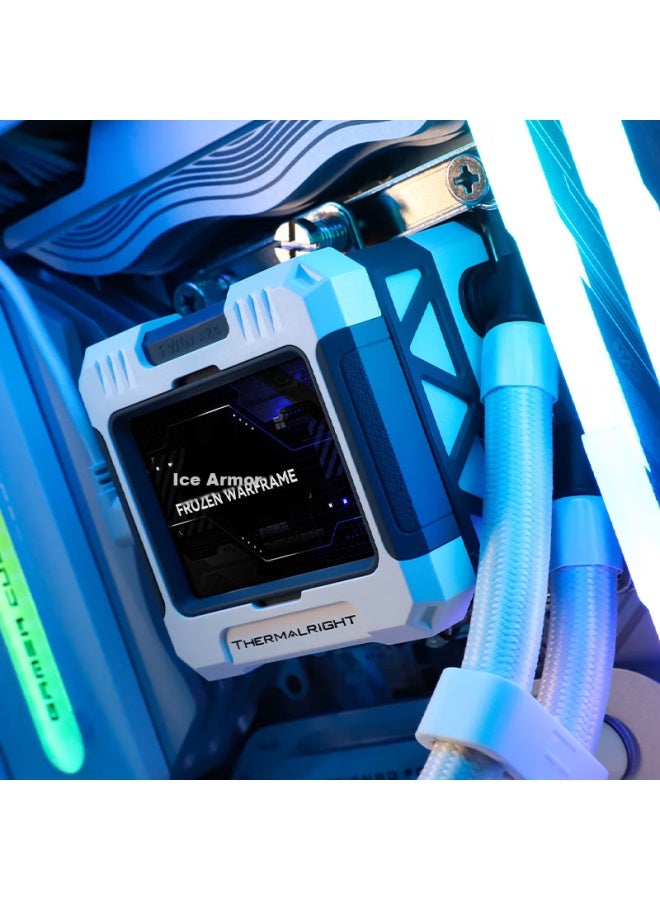 Thermalright ثيرمالرايت فروزن وورفريم 360 أبيض آر جي بي، رادياتور تبريد سائل شامل، شاشة LCD IPS، FW360 أبيض آر جي بي - Image 5