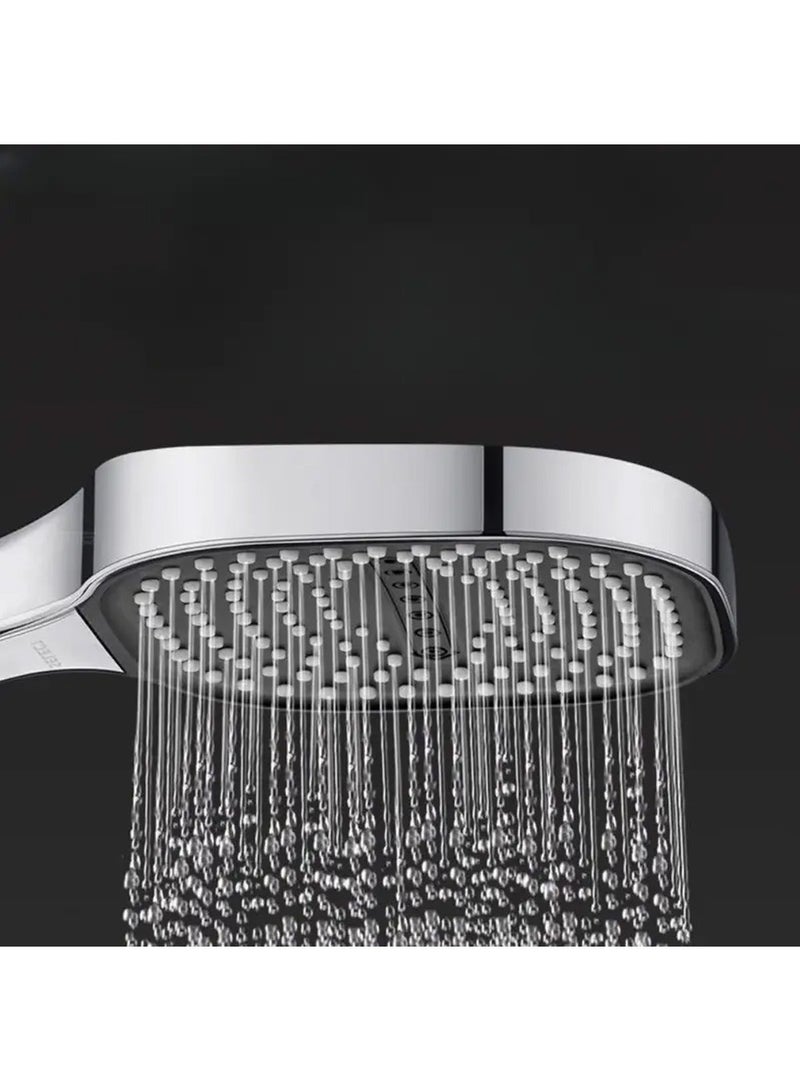 YOUGE Shower Head,Water Saving 3-Mode Handheld Shower Heads,with 130mm Diameter, Massage Pattern,Easy Switch,Anti-clog Nozzles - Image 2