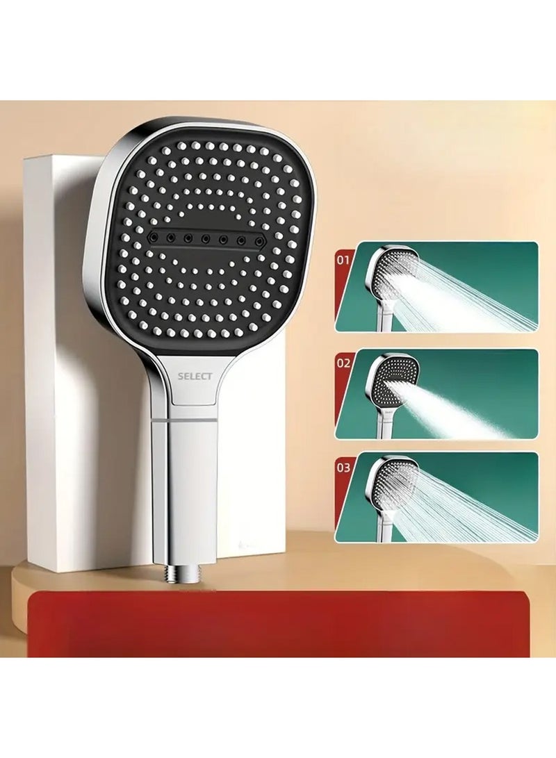 YOUGE Shower Head,Water Saving 3-Mode Handheld Shower Heads,with 130mm Diameter, Massage Pattern,Easy Switch,Anti-clog Nozzles - Image 4