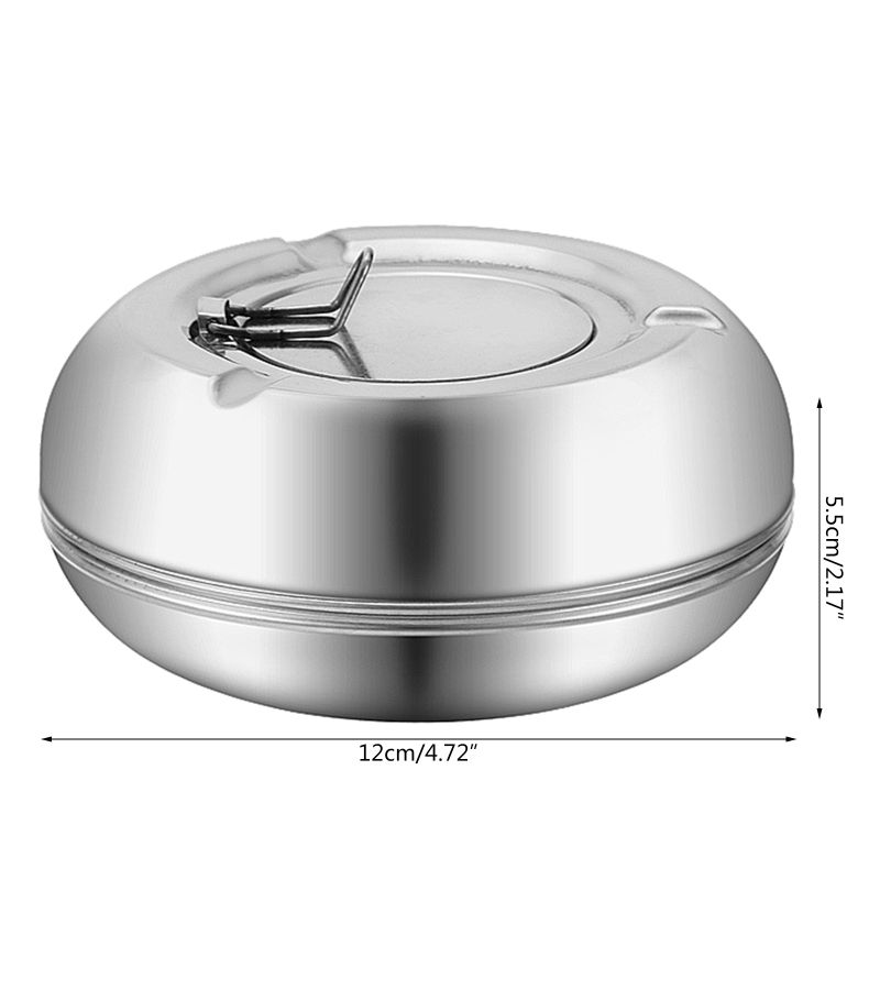 Outdoor Cigarette Tray Holder With Lid Removable Home Bedroom Office Tabletop Decor Ash Variant - Image 5