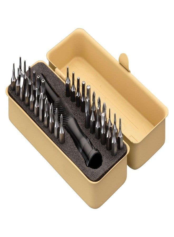 KESI Tool Torx Bit Set 35-Piece, 2 In-1 Bits Ratchet, Flex Locking Head Design with 34-piece Precision S2 Bits Magnetic Bit Holder and Compact Paint Metal Case, Multi-function - Image 1