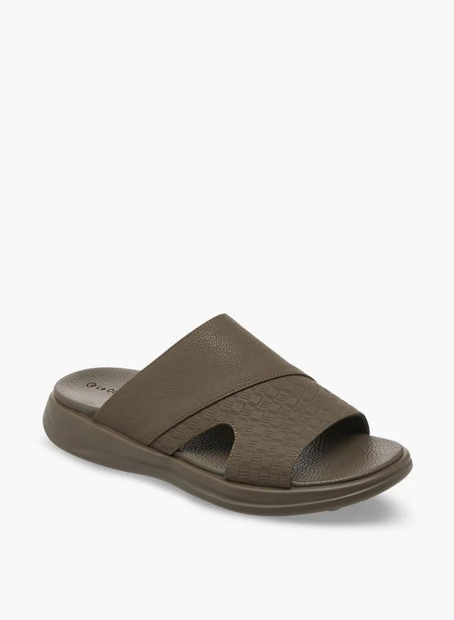 لو كونفورت Men Textured Comfort Sandals