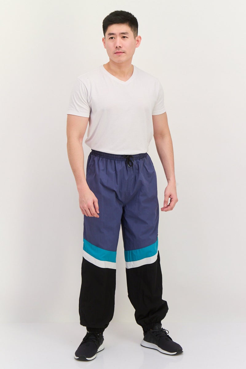 Gotcha سروال جوجر للرجال بتصميم لونين بدون تمدد، أزرق رمادي - Image 4