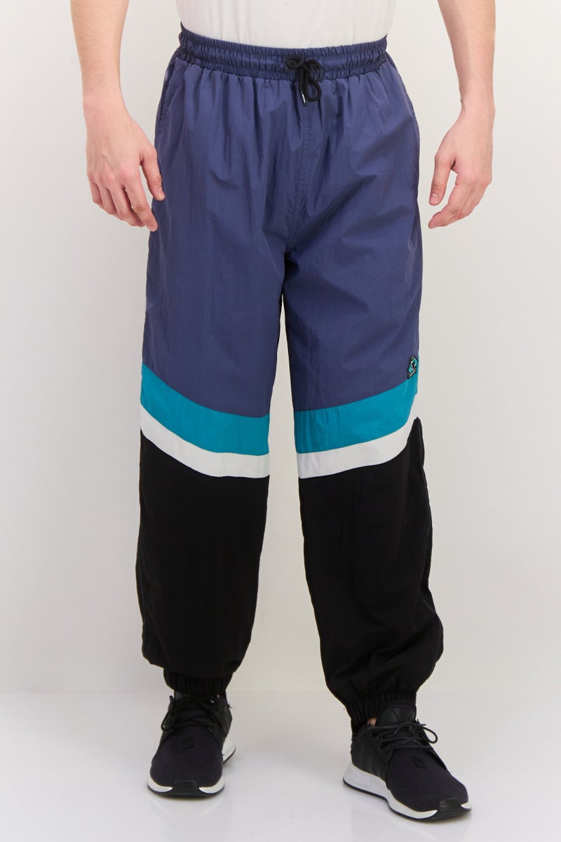 Gotcha سروال جوجر للرجال بتصميم لونين بدون تمدد، أزرق رمادي - Image 1