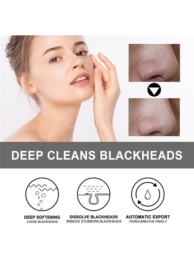 EELHOE Nose Plants Pores Strips - Blackhead Removal, Nose Plants Pore Strips, Peel Off Mask for Nose & Face, Blackheads Cleansing Cream Set, Peel Off Nose Patch, Nose Patch Pore Cleanser (30ml + Nose Strip 60pcs) - Image 3