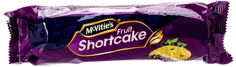 McVitie's McVities Fruit Short Cake, 200gm (Pack of 12) - Image 1