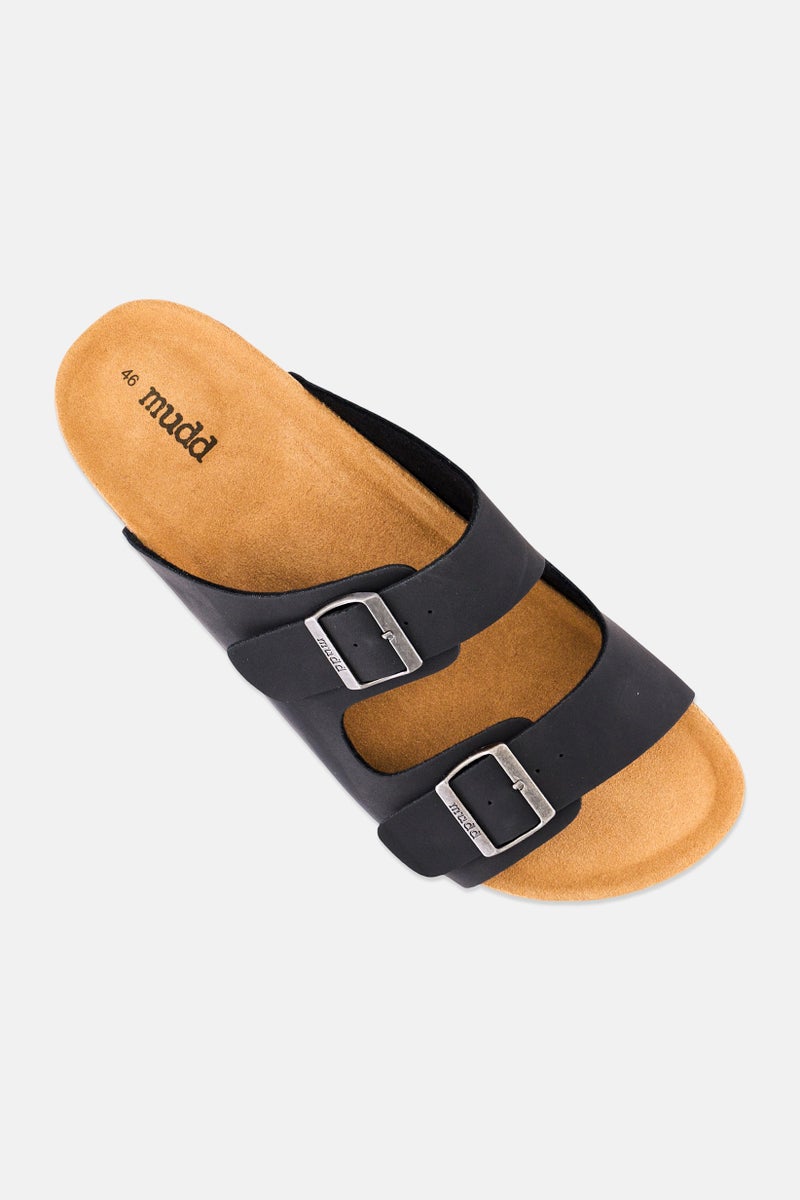 Mudd Men Slip On Cork Sandals, Black - Image 4