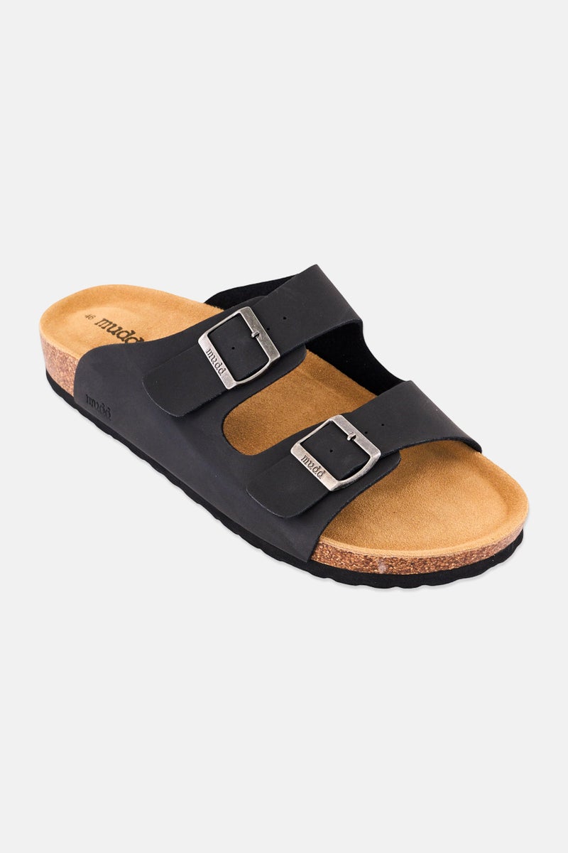 Mudd Men Slip On Cork Sandals, Black - Image 1