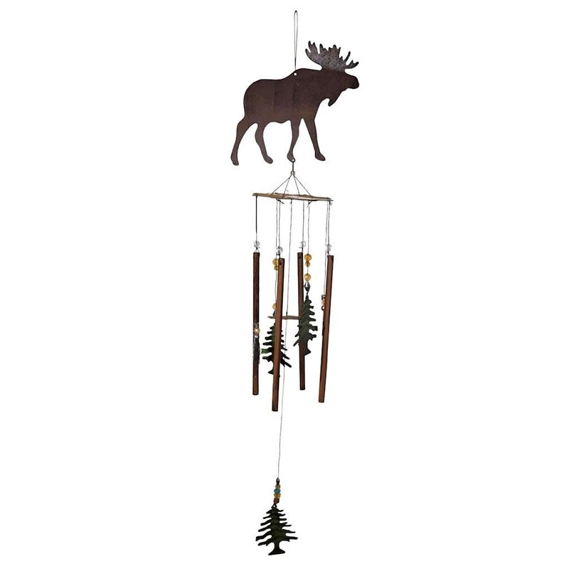 Sunset Vista Designs Wilderness Wonders Moose Wind Chime 36