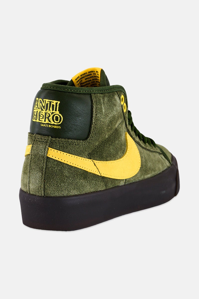 Nike أحذية التزلج للرجال زووم بليزر ميد مزودة بأربطة، زيتوني - Image 3