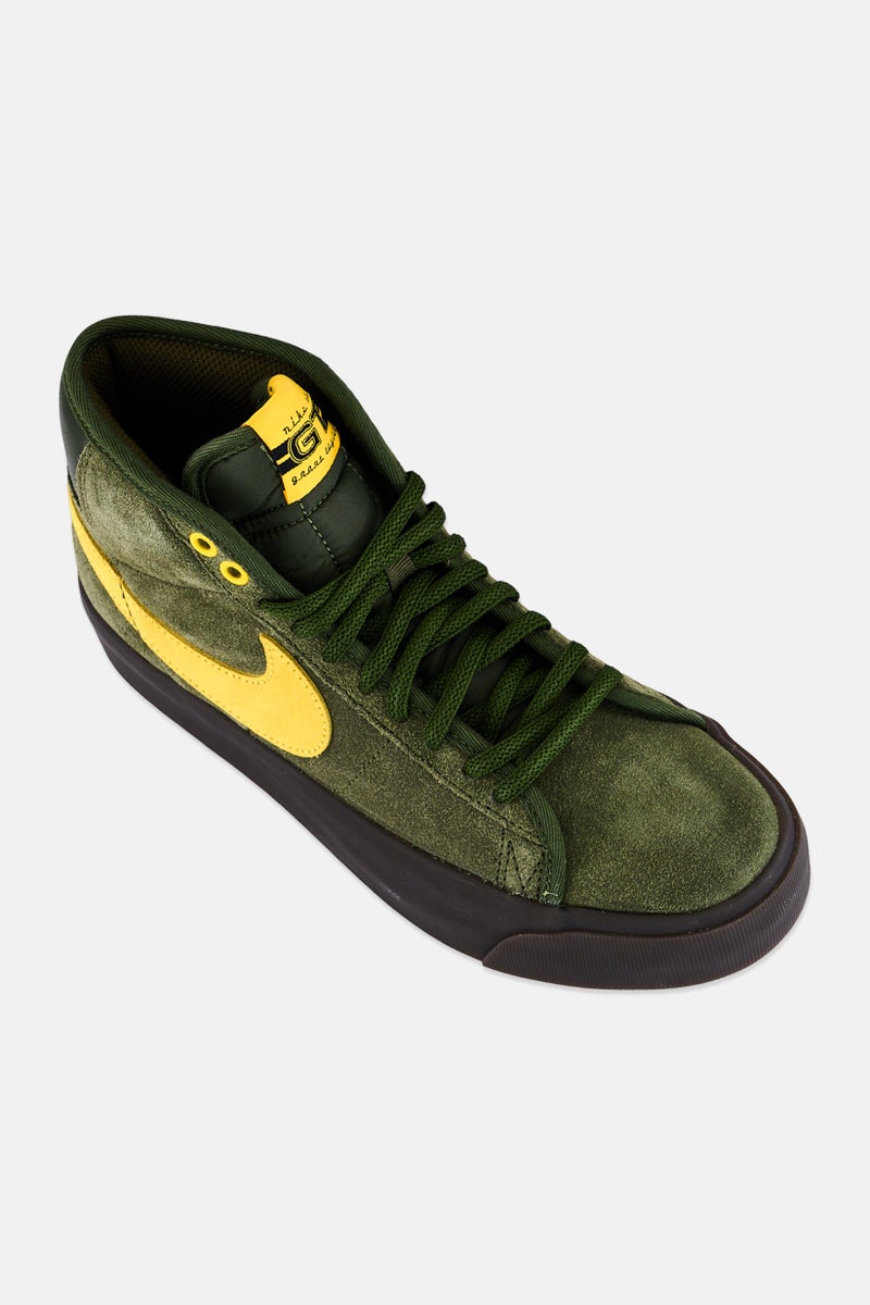 Nike أحذية التزلج للرجال زووم بليزر ميد مزودة بأربطة، زيتوني - Image 1