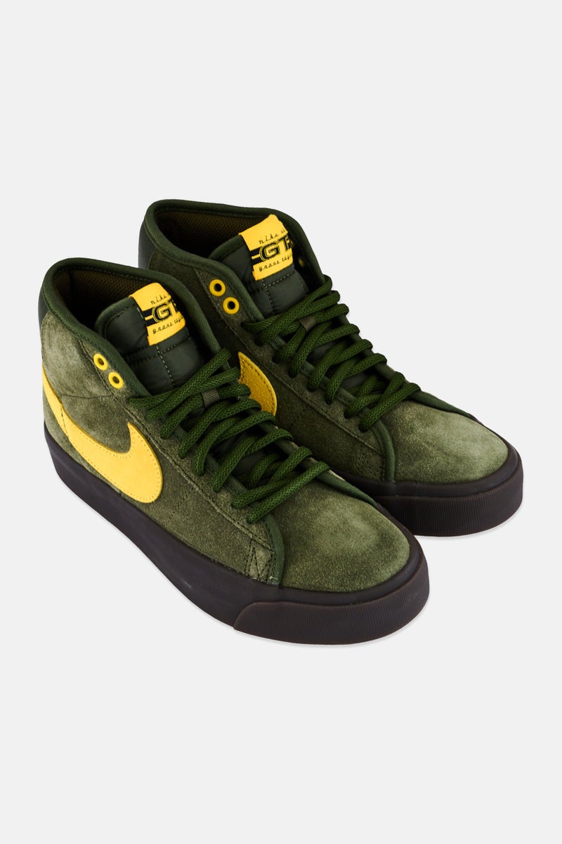 Nike أحذية التزلج للرجال زووم بليزر ميد مزودة بأربطة، زيتوني - Image 4