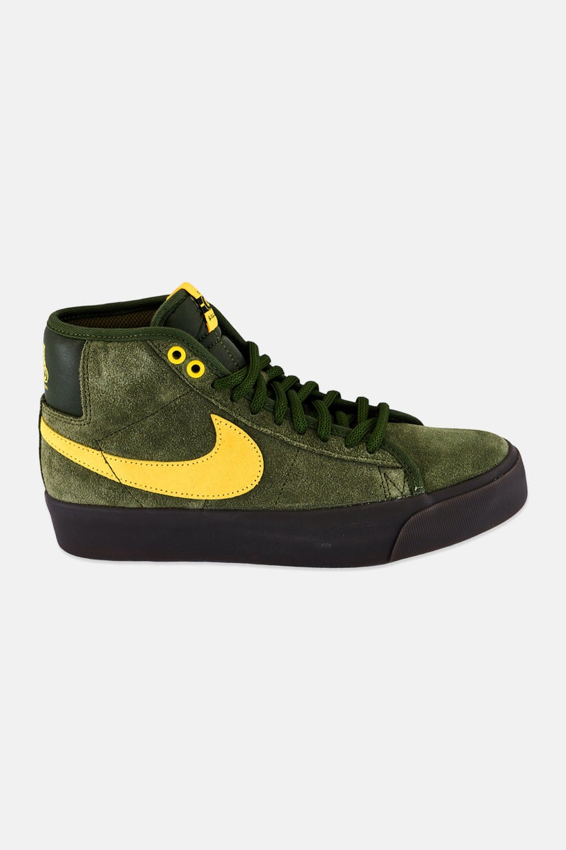 Nike أحذية التزلج للرجال زووم بليزر ميد مزودة بأربطة، زيتوني - Image 2