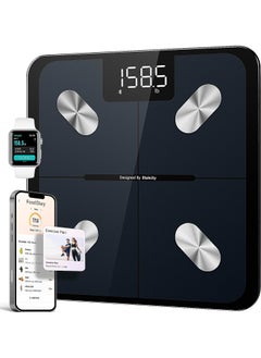Scale for Body Weight and Fat Percentage, Smart Accurate Digital Bathroom Body Composition Bluetooth Weighing Machine for People's BMI, Million-User App Offers Diet & Exercise Plan, 400lb