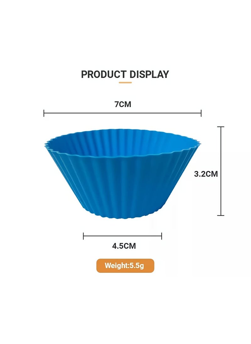OREN EMPOWER- create your choices Oren Empower Silicone Star Shape Muffin Mould Cake Baking CupsMulticolor Star Shape Set of 6 Pieces  - Image 2