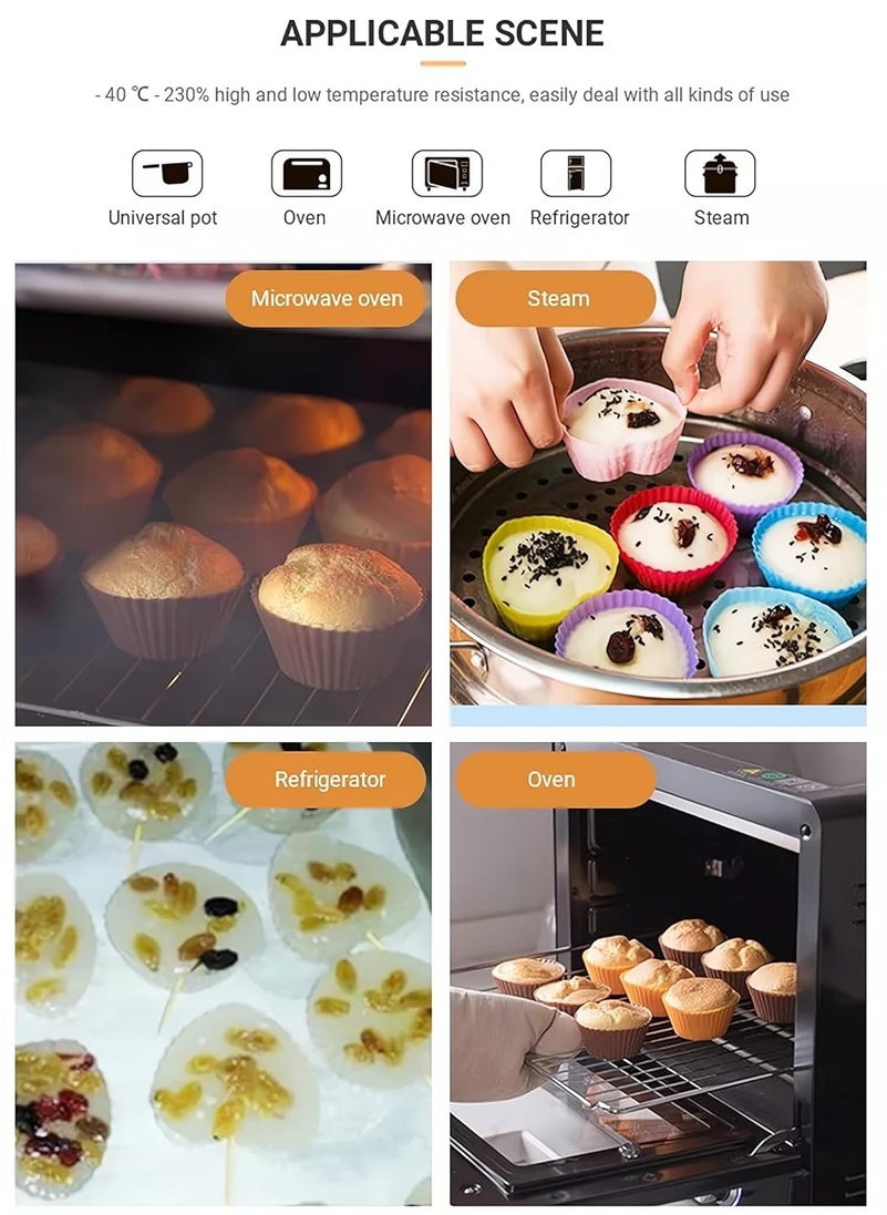 OREN EMPOWER- create your choices Oren Empower Silicone Star Shape Muffin Mould Cake Baking CupsMulticolor Star Shape Set of 6 Pieces  - Image 3