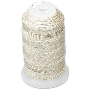 Purely Silk Simply Silk Beading Thread Cord Size FF Ecru 0.015 Inch 0.38mm Spool 115 Yards for Stringing Weaving Knotting - Image 2