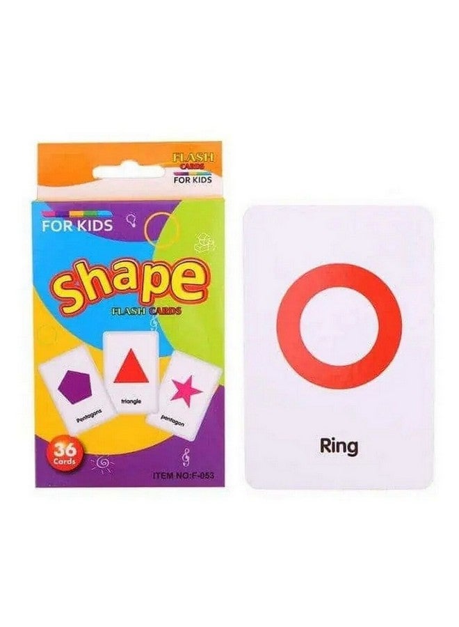 Cognitive Memory Development Shape Learning Flash Cards for Kids Multicolour 24.5 x 2 x 32 cm MKT-L684356 - Image 1