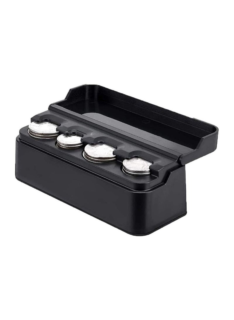 SYOSI Coin Holder for Car Change Organizer Universal Storage Coin Money Dispenser Compatible with Most Car Trucks Accessories - Image 1