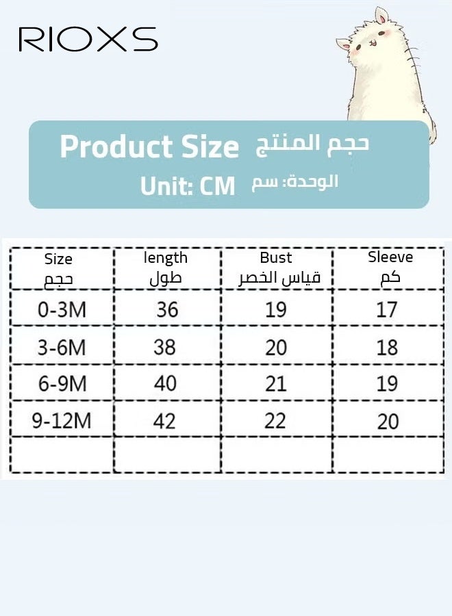 RIOXS Baby Boys Girls Onepiece Romper Sets 3pcs Summer Baby Bodysuit Half Sleeves Romper Sleep Suit Sets for Baby Made from Lightweight Breathable and Soft Cotton Fabric  - Image 5