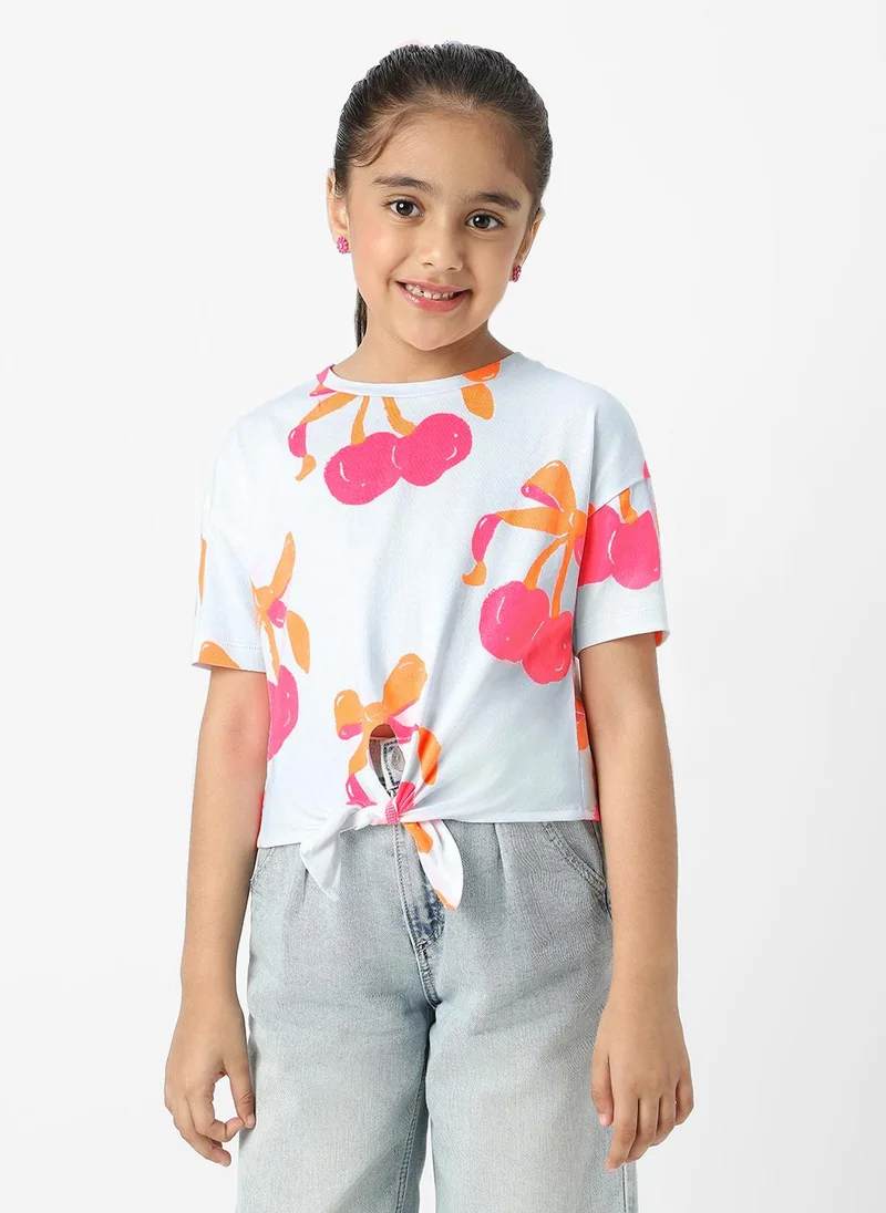 Nautinati Nautinati Girls Cotton Tie-up Top