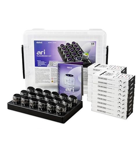 Ozobot Ari Classroom Kit 18 Bots Interactive Learning Robot with Touch Screen ToF Sensor Accelerometer Gyroscope and AI Integration HandsOn STEM Education for Classrooms and Homeschool - Image 1
