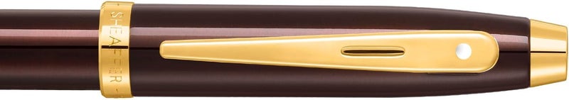 SHEAFFER Sheaffer Gift 100 9370 Fountain Pen Glossy Coffee Brown with PVD Gold tone Trim  Fountain Pen Medium Nib  Premium Pen Gift Set - Image 4